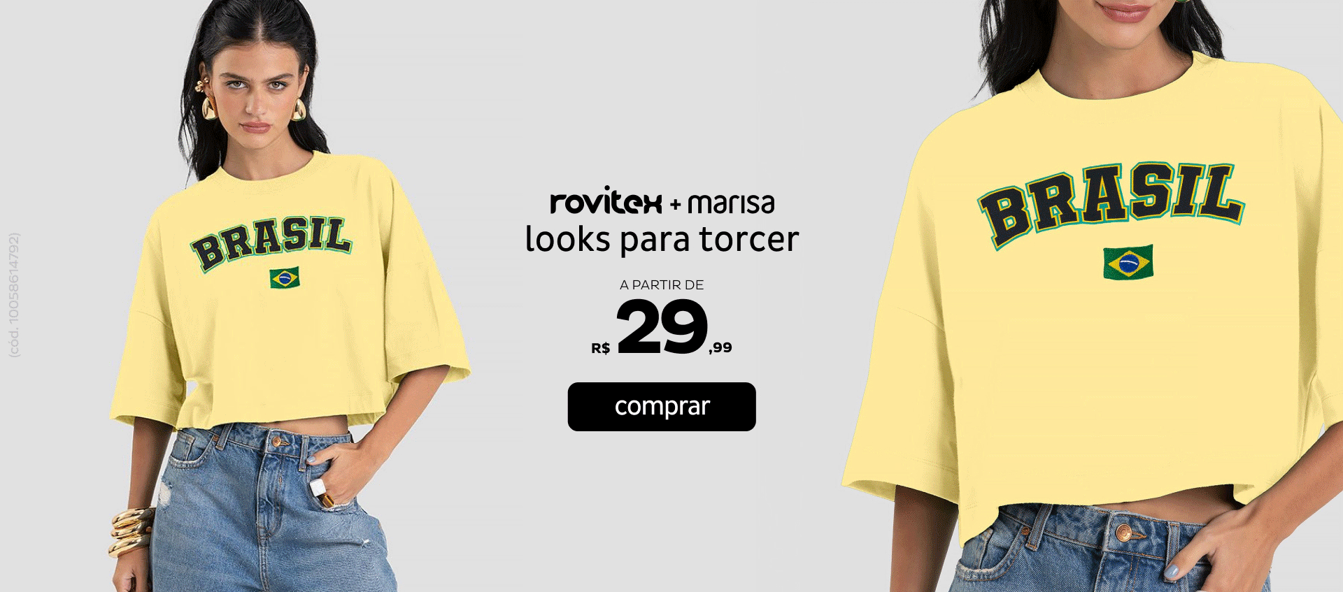 Rovitex + Marisa — looks para torcer a partir de R$ 29,99